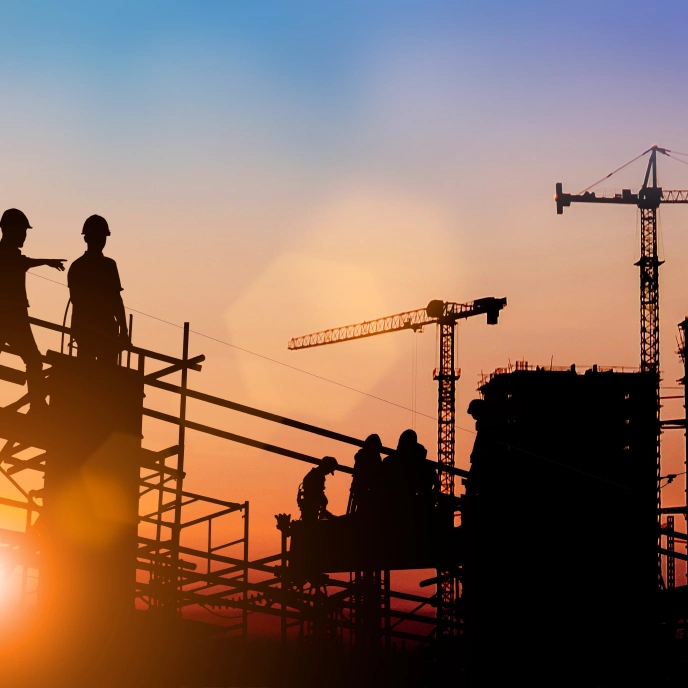 Imagen de una obra en construcción, simbolizando oportunidades en el sector de la construcción.
